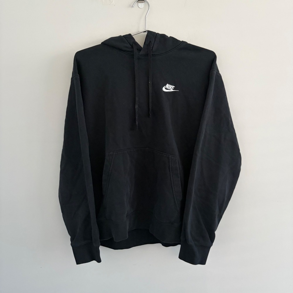 Nike Sportswear Club Fleece Pullover Hoodie Black Medium BV2654-010
